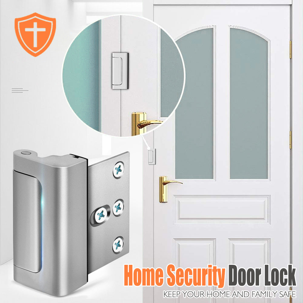 2-Pack Front Door Security Lock – Heavy-Duty Home Door Reinforcement Latch
