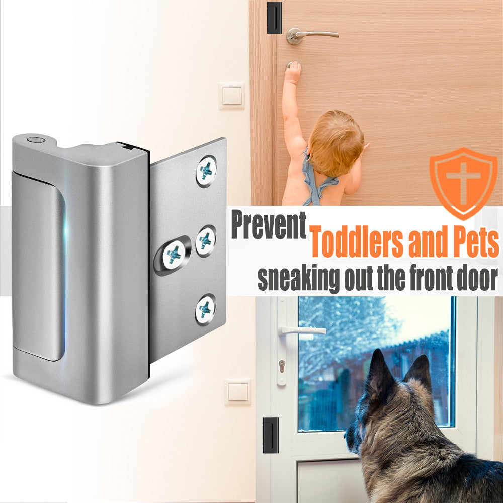 2-Pack Front Door Security Lock – Heavy-Duty Home Door Reinforcement Latch