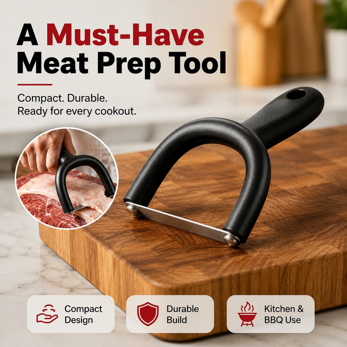 Handheld Meat Fat Trimmer for Beef & Pork