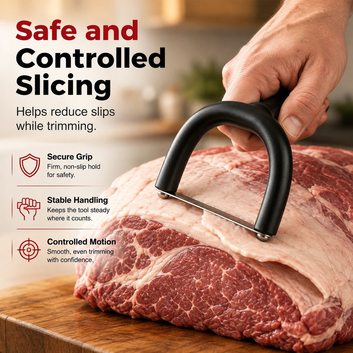 Handheld Meat Fat Trimmer for Beef & Pork