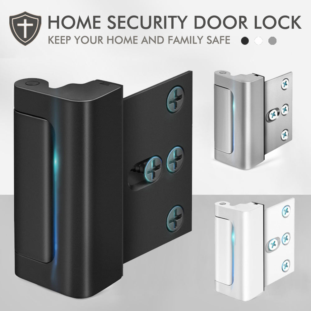 2-Pack Front Door Security Lock – Heavy-Duty Home Door Reinforcement Latch