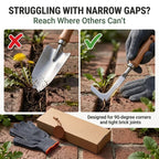 🌱Heavy-Duty Stainless Steel Crevice Weeder & Garden Glove Kit🧤