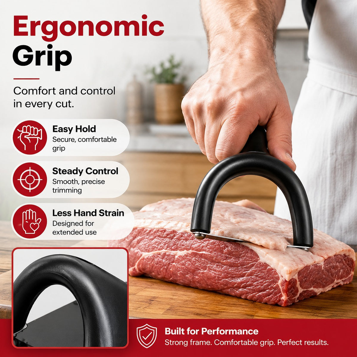Handheld Meat Fat Trimmer for Beef & Pork