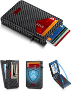 Slim RFID Wallet with Aluminum Pop-Up Design for Everyday Carry