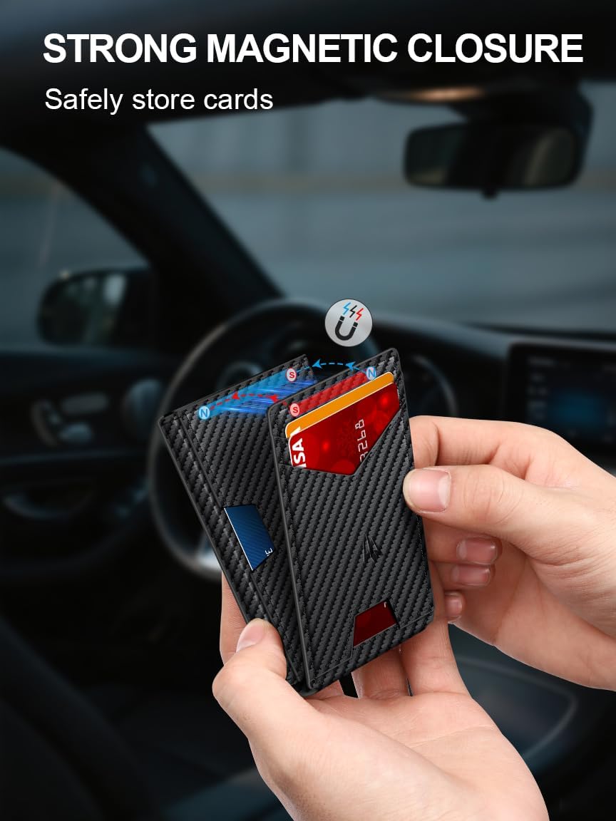 Slim RFID Wallet with Aluminum Pop-Up Design for Everyday Carry