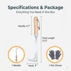 🌱Heavy-Duty Stainless Steel Crevice Weeder & Garden Glove Kit🧤