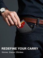 Slim RFID Wallet with Aluminum Pop-Up Design for Everyday Carry